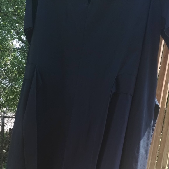 COS Navy Side Tie Midi (32) - Picture 3 of 6